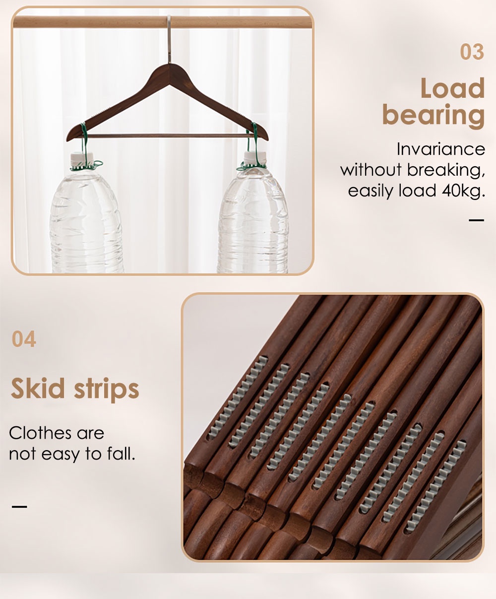 Non-Slip Wooden Clothes Hanger-9